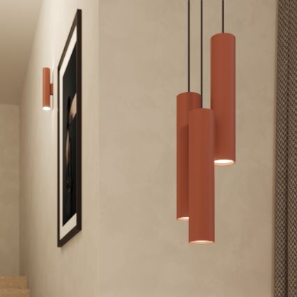 Sienas lampa LAGOS 2xGU10/10W/230V sarkana