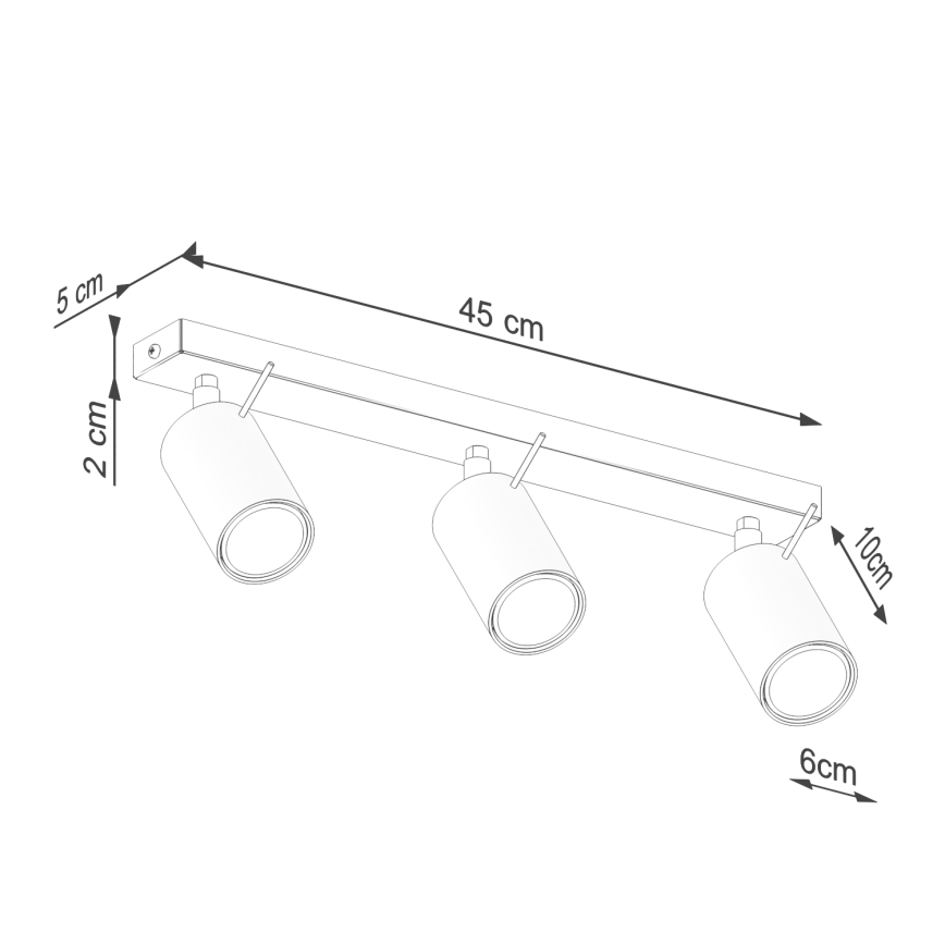 Starmetis RING 3xGU10/10W/230V krēmkrāsa