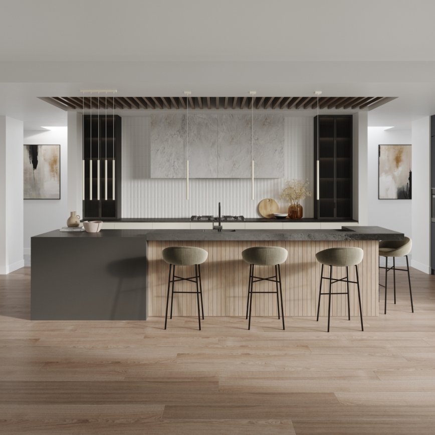 Lustra ar auklu PASTELO 1xG9/8W/230V krēmkrāsa