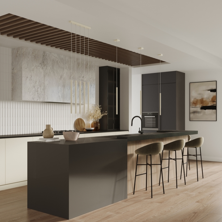 Lustra ar auklu PASTELO 1xG9/8W/230V krēmkrāsa