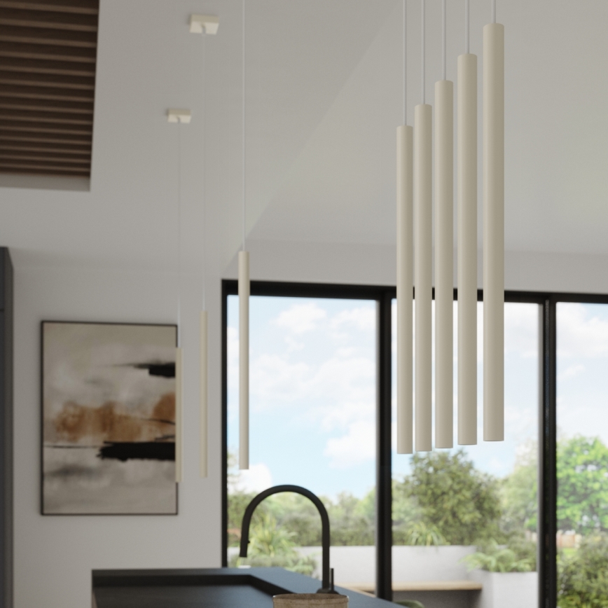 Lustra ar auklu PASTELO 1xG9/8W/230V krēmkrāsa