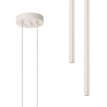 Lustra ar auklu PASTELO 2xG9/8W/230V krēmkrāsa