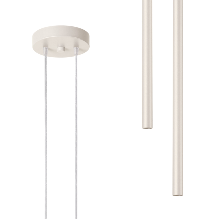 Lustra ar auklu PASTELO 2xG9/8W/230V krēmkrāsa