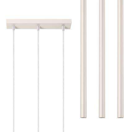Lustra ar auklu PASTELO 3xG9/8W/230V krēmkrāsa