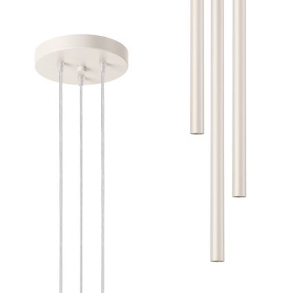 Lustra ar auklu PASTELO 3xG9/8W/230V krēmkrāsa