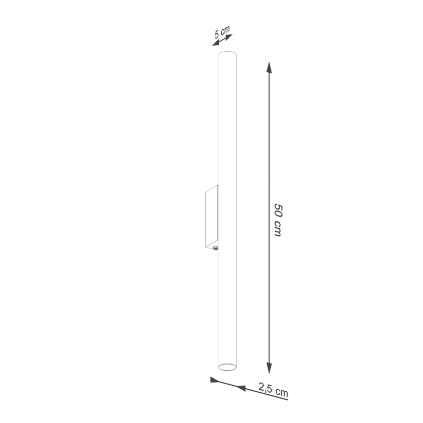 Sienas lampa PASTELO 2xG9/8W/230V krēmkrāsa