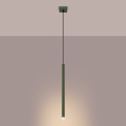 Lustra ar auklu PASTELO 1xG9/8W/230V zaļa