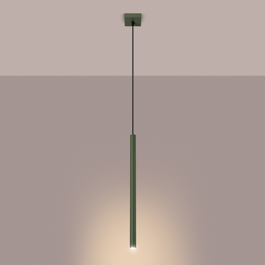 Lustra ar auklu PASTELO 1xG9/8W/230V zaļa
