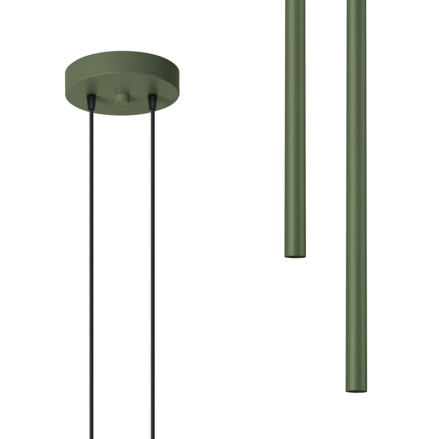 Lustra ar auklu PASTELO 2xG9/8W/230V zaļa