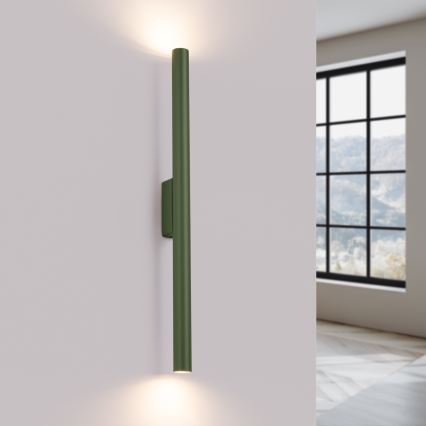 Sienas lampa PASTELO 2xG9/8W/230V zaļa