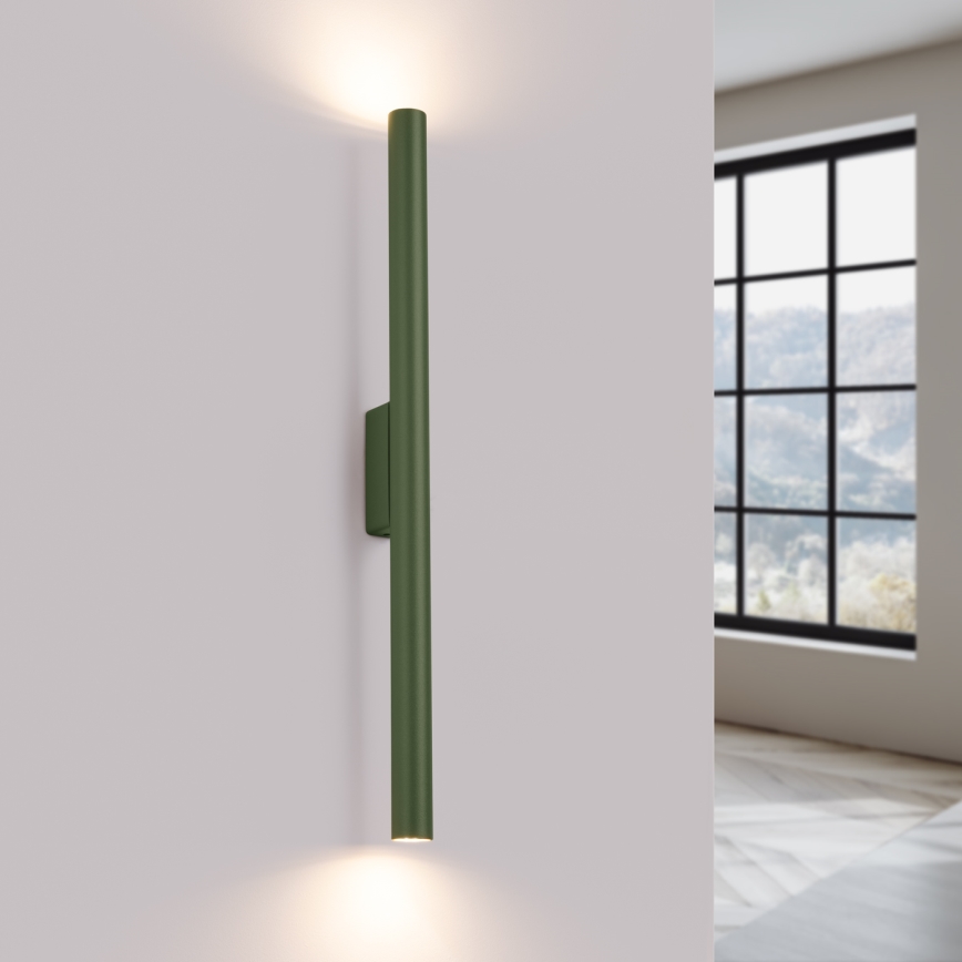 Sienas lampa PASTELO 2xG9/8W/230V zaļa