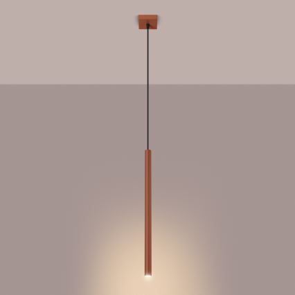 Lustra ar auklu PASTELO 1xG9/8W/230V sarkana