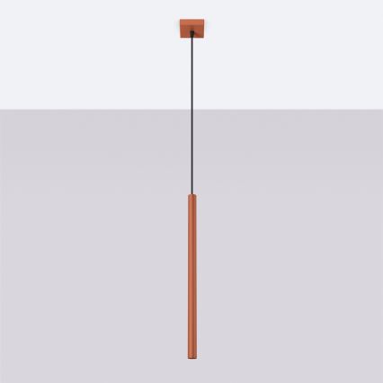 Lustra ar auklu PASTELO 1xG9/8W/230V sarkana