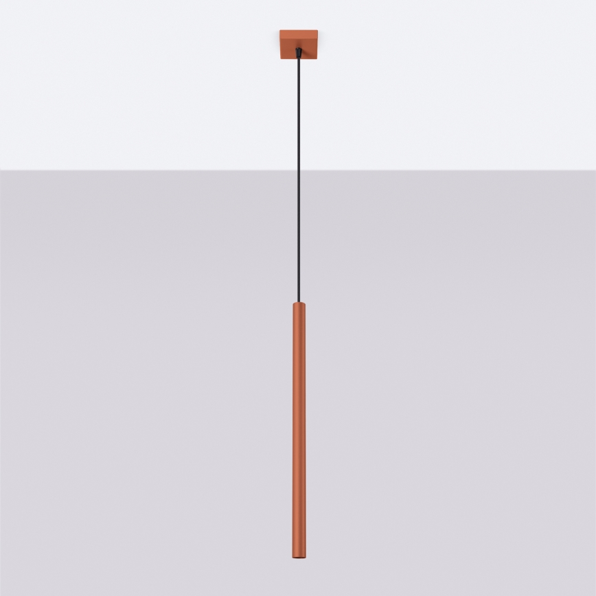 Lustra ar auklu PASTELO 1xG9/8W/230V sarkana