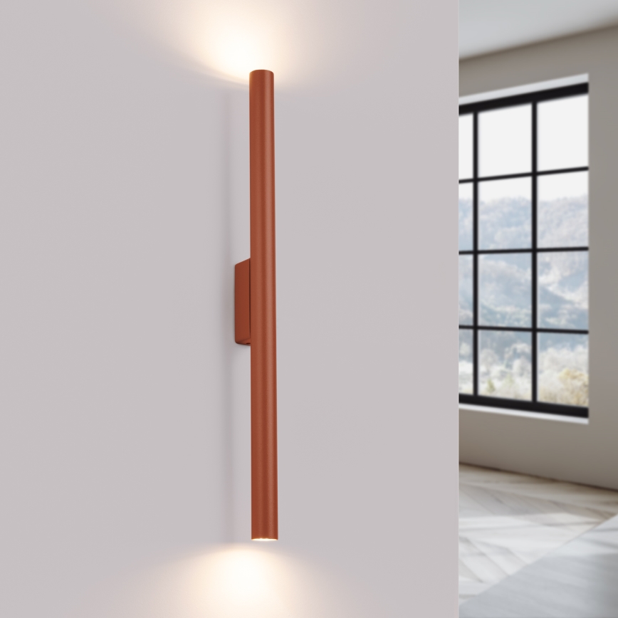 Sienas lampa PASTELO 2xG9/8W/230V sarkana