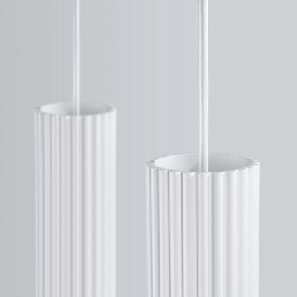 Lustra ar auklu KARBON 2xGU10/10W/230V balta