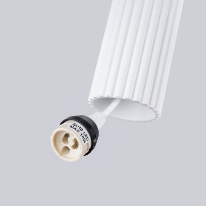 Lustra ar auklu KARBON 3xGU10/10W/230V balta