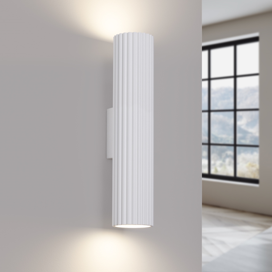 Sienas lampa KARBON 2xGU10/10W/230V balta