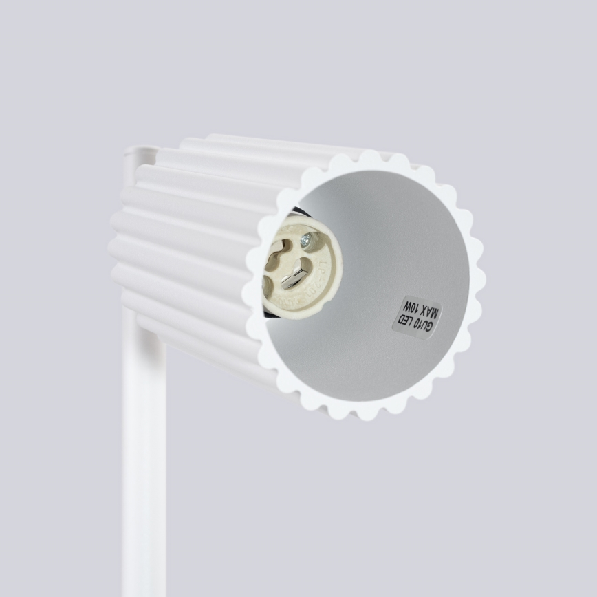 Galda lampa KARBON 1xGU10/10W/230V balta