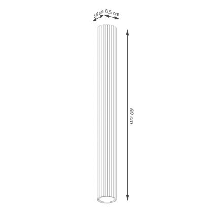 Starmetis KARBON 1xGU10/10W/230V 60 cm zelta