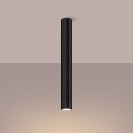 Starmetis KARBON 1xGU10/10W/230V 60 cm melna
