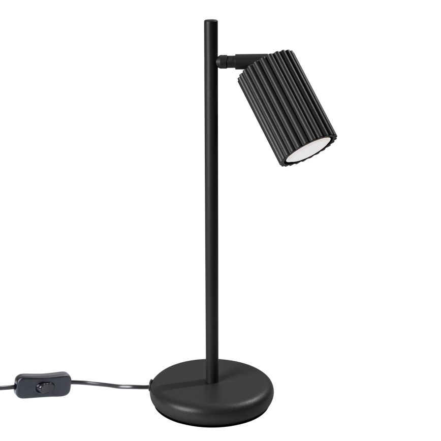 Galda lampa KARBON 1xGU10/10W/230V melna