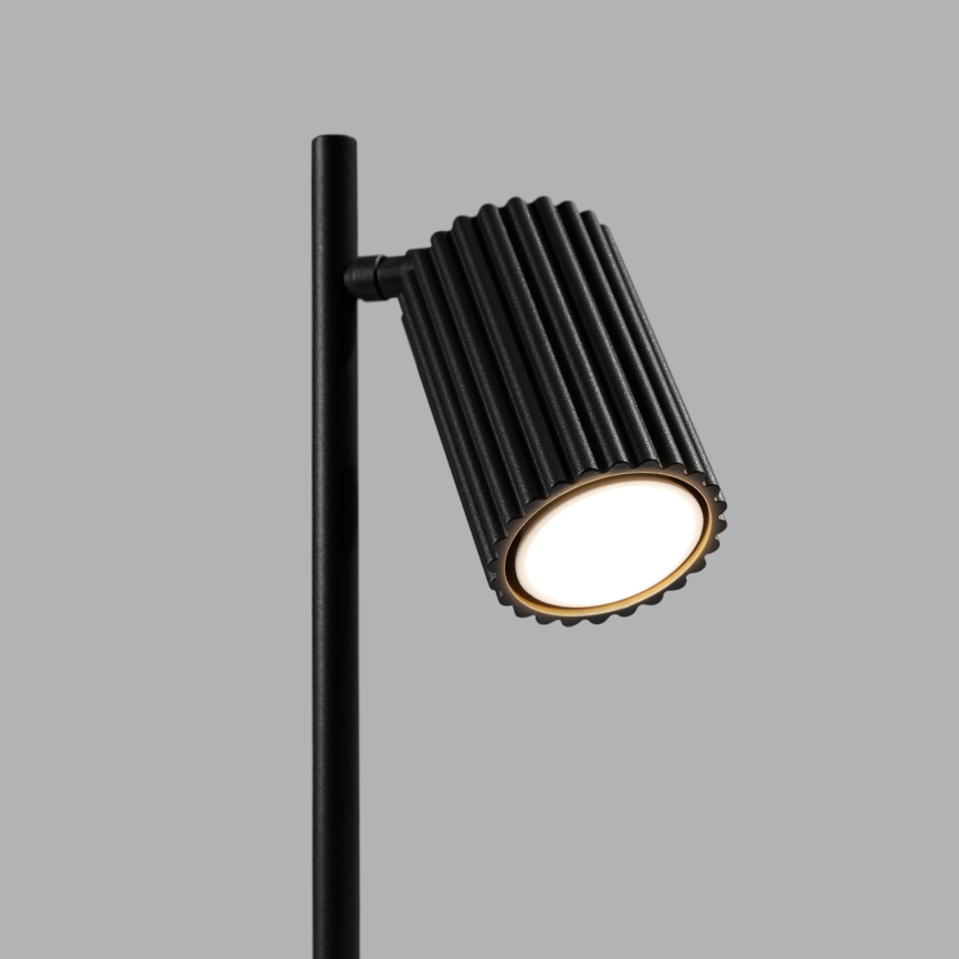 Galda lampa KARBON 1xGU10/10W/230V melna