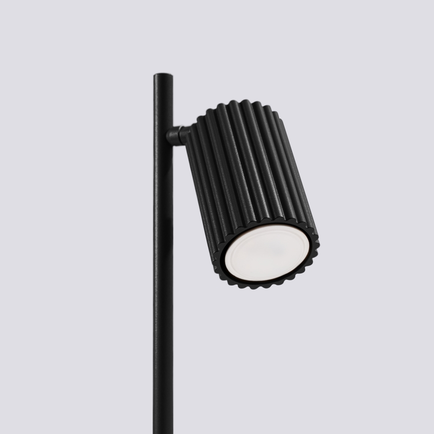 Galda lampa KARBON 1xGU10/10W/230V melna