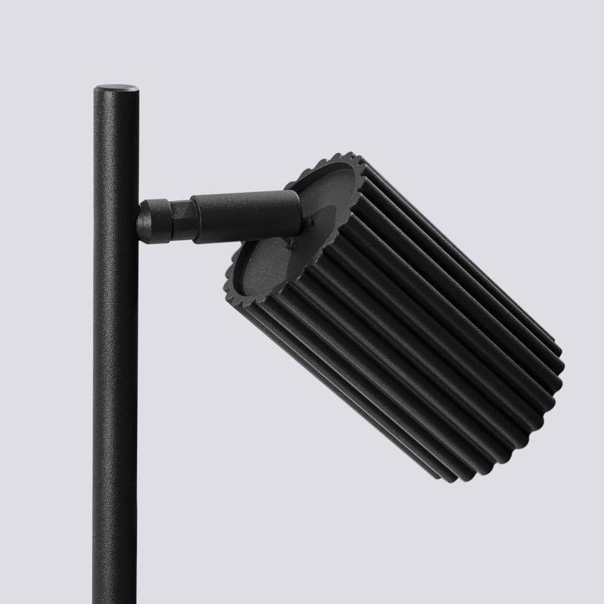Galda lampa KARBON 1xGU10/10W/230V melna