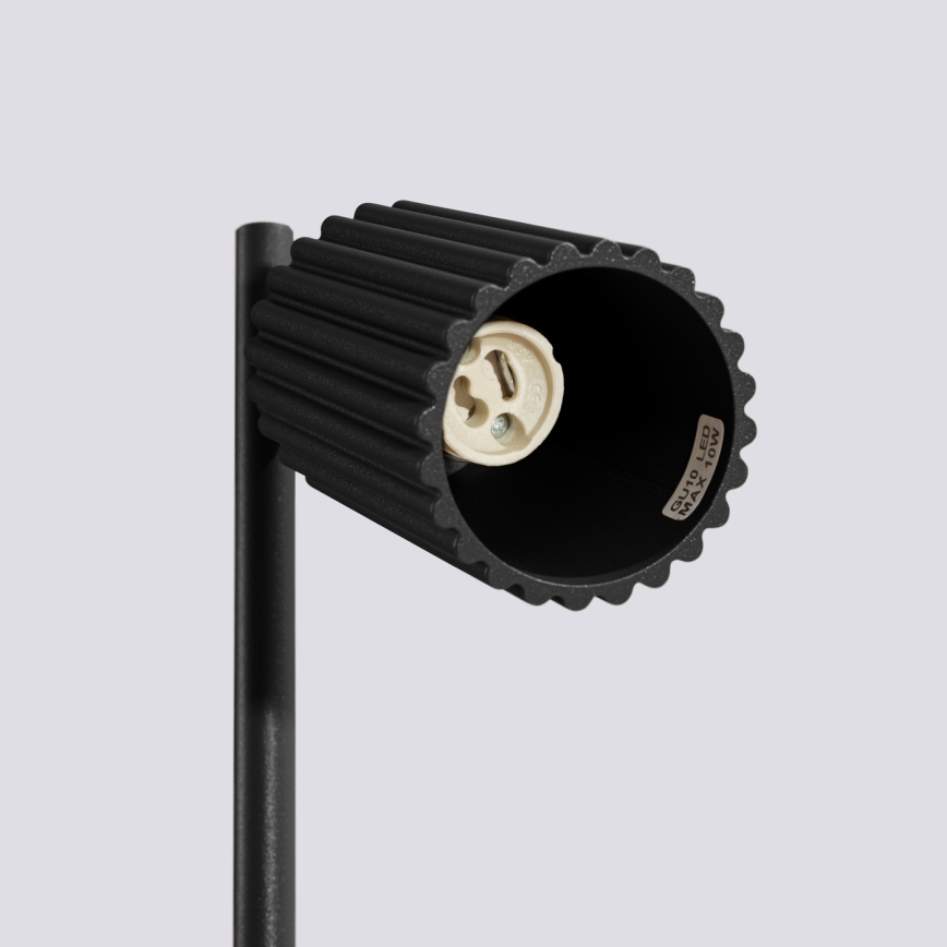Galda lampa KARBON 1xGU10/10W/230V melna
