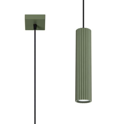 Lustra ar auklu KARBON 1xGU10/10W/230V zaļa