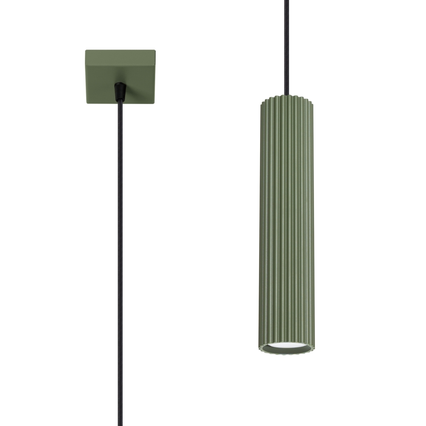 Lustra ar auklu KARBON 1xGU10/10W/230V zaļa