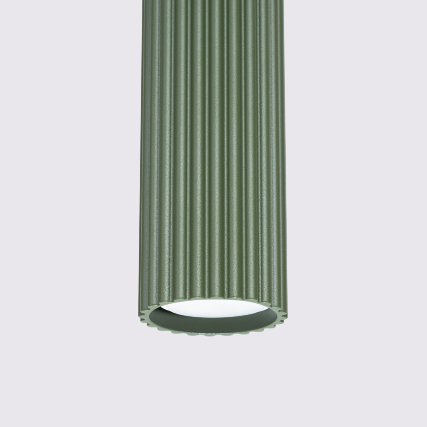 Lustra ar auklu KARBON 1xGU10/10W/230V zaļa