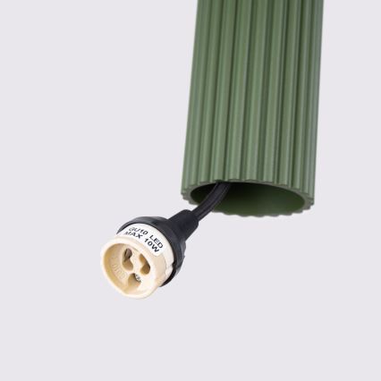 Lustra ar auklu KARBON 1xGU10/10W/230V zaļa