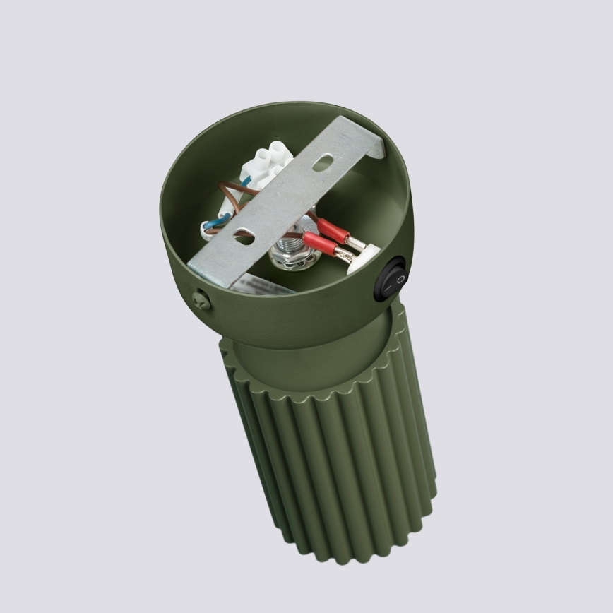 Sienas starmetis KARBON 1xGU10/10W/230V zaļa