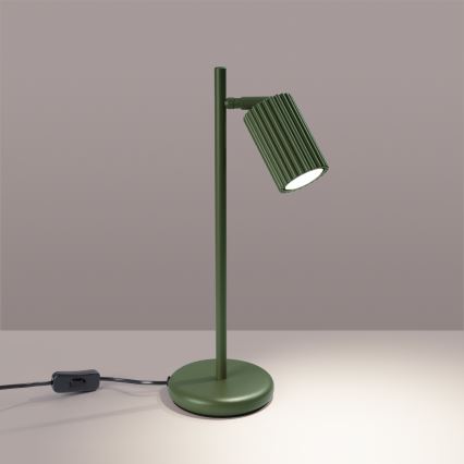 Galda lampa KARBON 1xGU10/10W/230V zaļa
