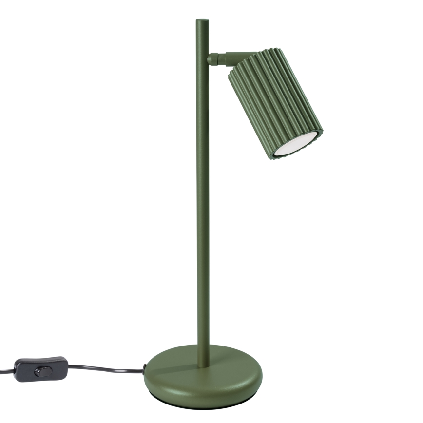 Galda lampa KARBON 1xGU10/10W/230V zaļa