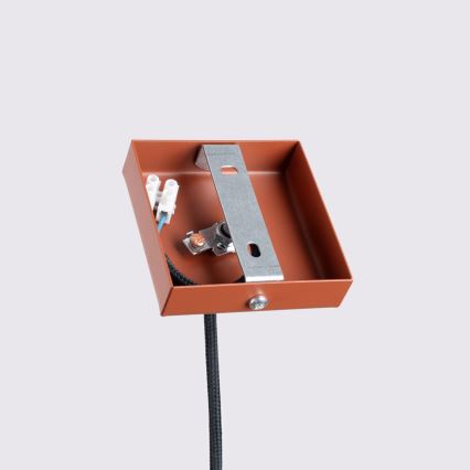 Lustra ar auklu KARBON 1xGU10/10W/230V sarkana