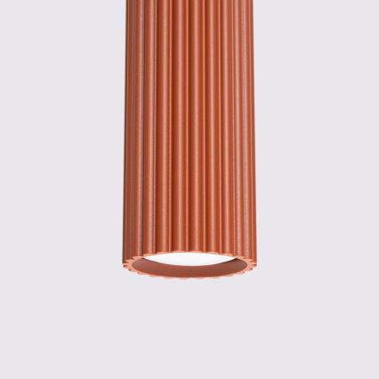 Lustra ar auklu KARBON 3xGU10/10W/230V sarkana