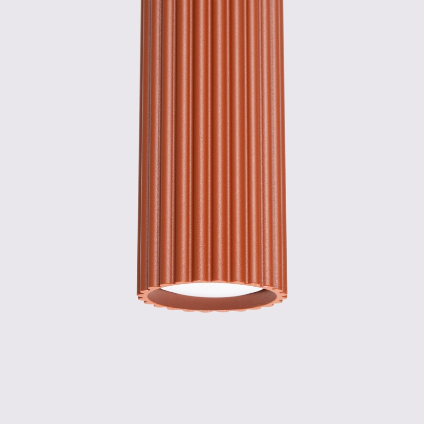 Lustra ar auklu KARBON 3xGU10/10W/230V sarkana
