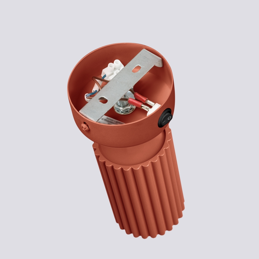 Sienas starmetis KARBON 1xGU10/10W/230V sarkana