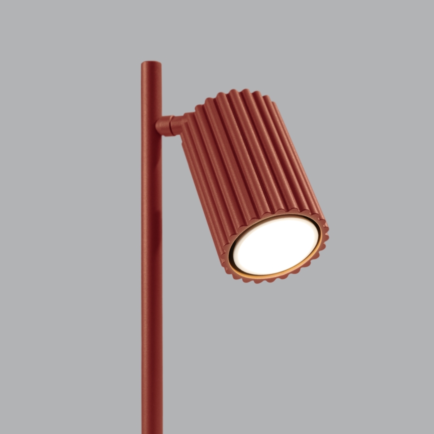 Galda lampa KARBON 1xGU10/10W/230V sarkana