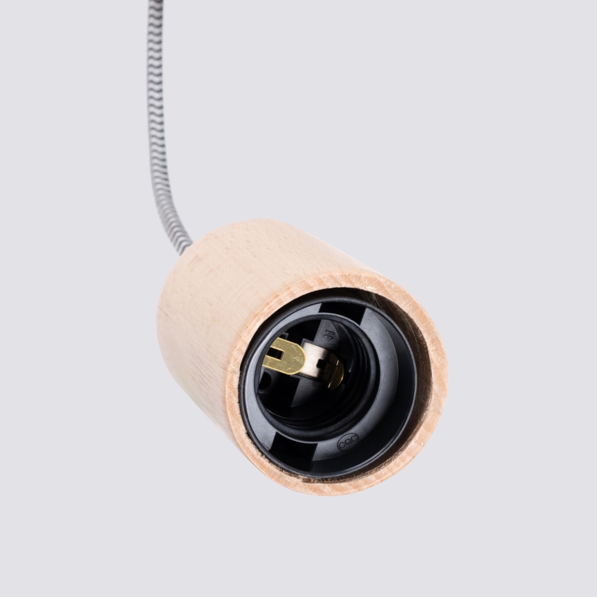 Sienas lampa NIMBI 1xE27/15W/230V dižskābardis