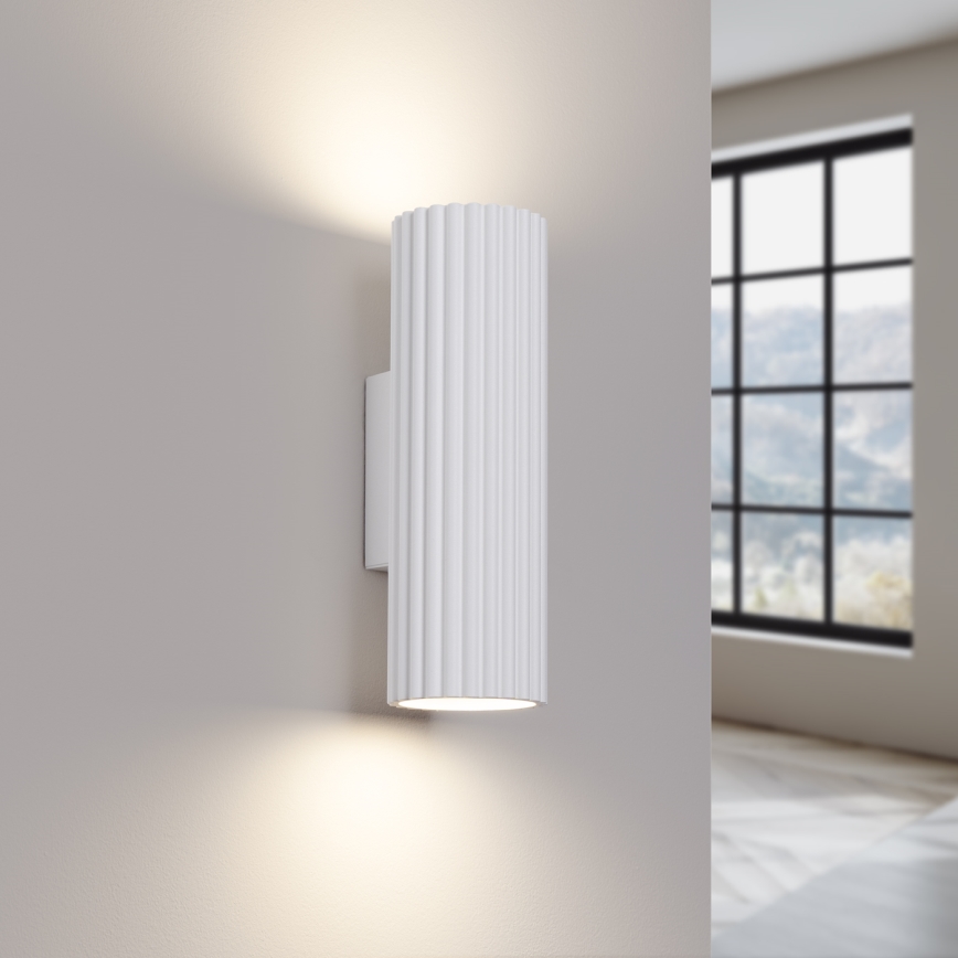 Sienas lampa KARBON 2xGU10/10W/230V balta