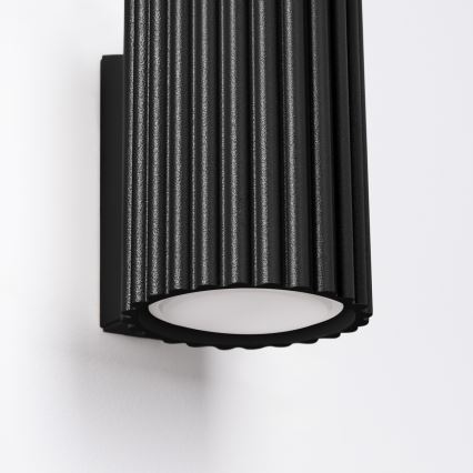 Sienas lampa KARBON 1xGU10/10W/230V melna