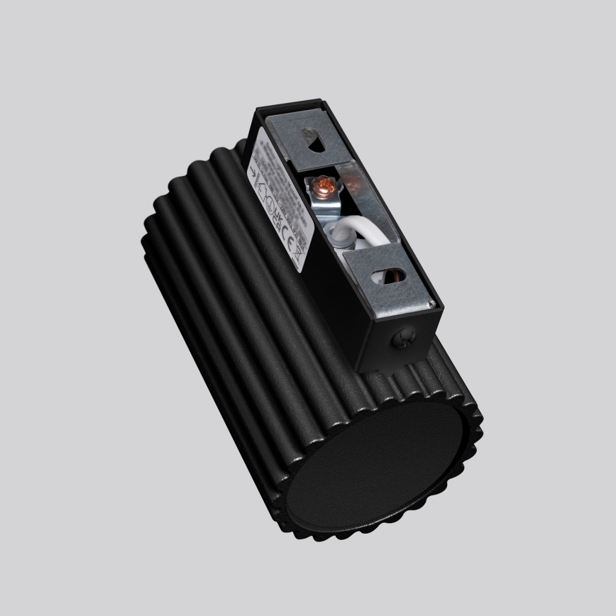Sienas lampa KARBON 1xGU10/10W/230V melna
