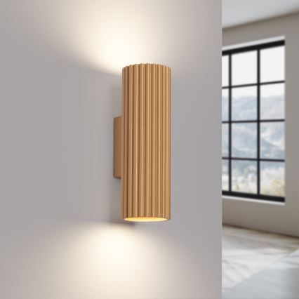 Sienas lampa KARBON 2xGU10/10W/230V zelta