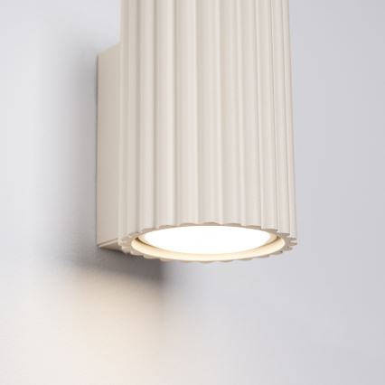 Sienas lampa KARBON 1xGU10/10W/230V krēmkrāsa