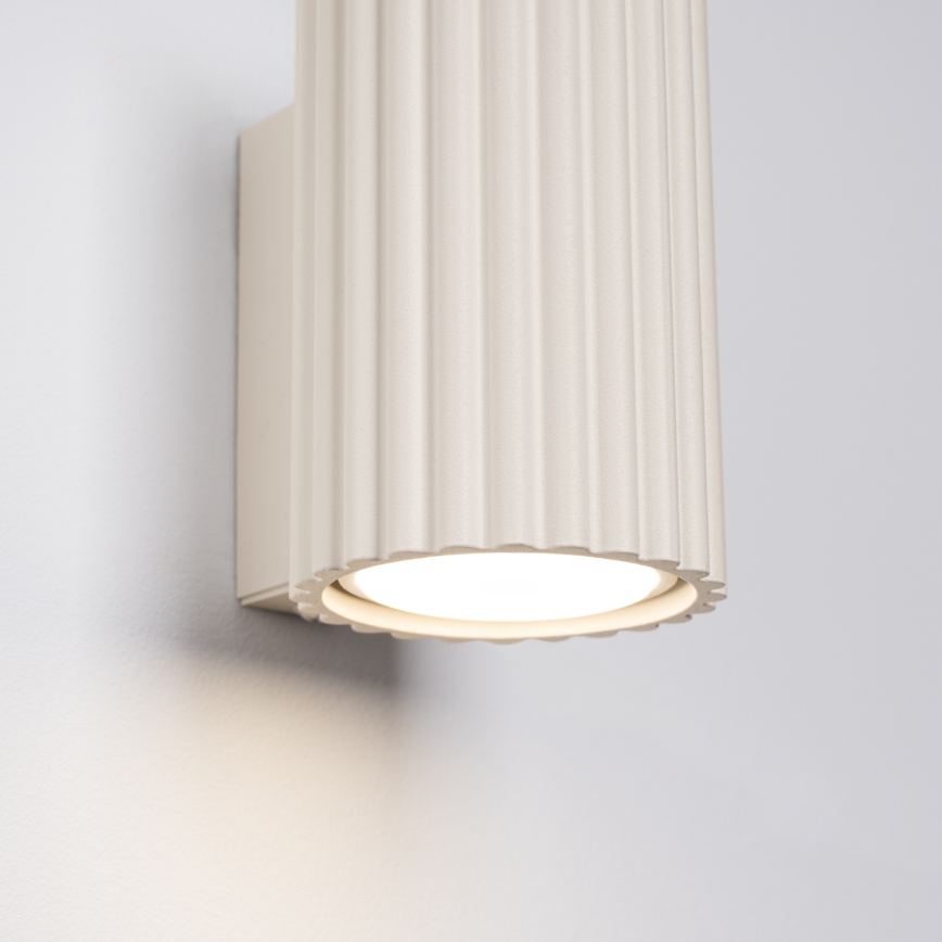 Sienas lampa KARBON 1xGU10/10W/230V krēmkrāsa
