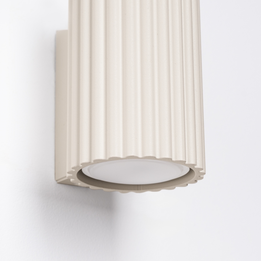 Sienas lampa KARBON 1xGU10/10W/230V krēmkrāsa